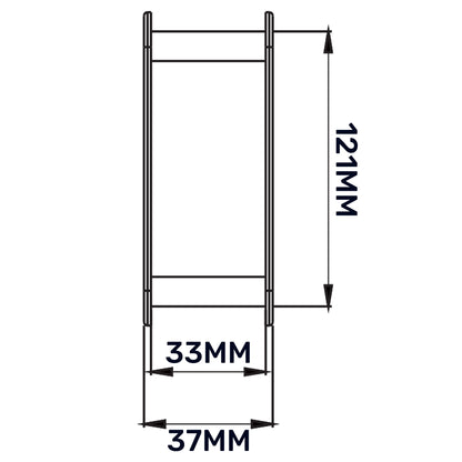Door Louvre Vent KD 90mm—445mm - Best4Trade-Retail