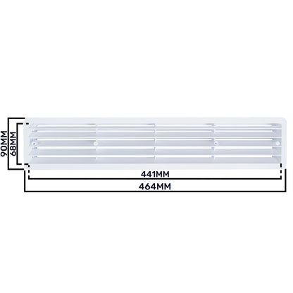 Door Louvre Vent KD 70mm—450mm - Best4Trade-Retail