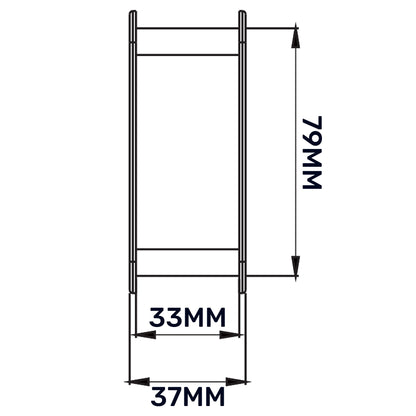 Door Louvre Vent KD 70mm—450mm - Best4Trade-Retail