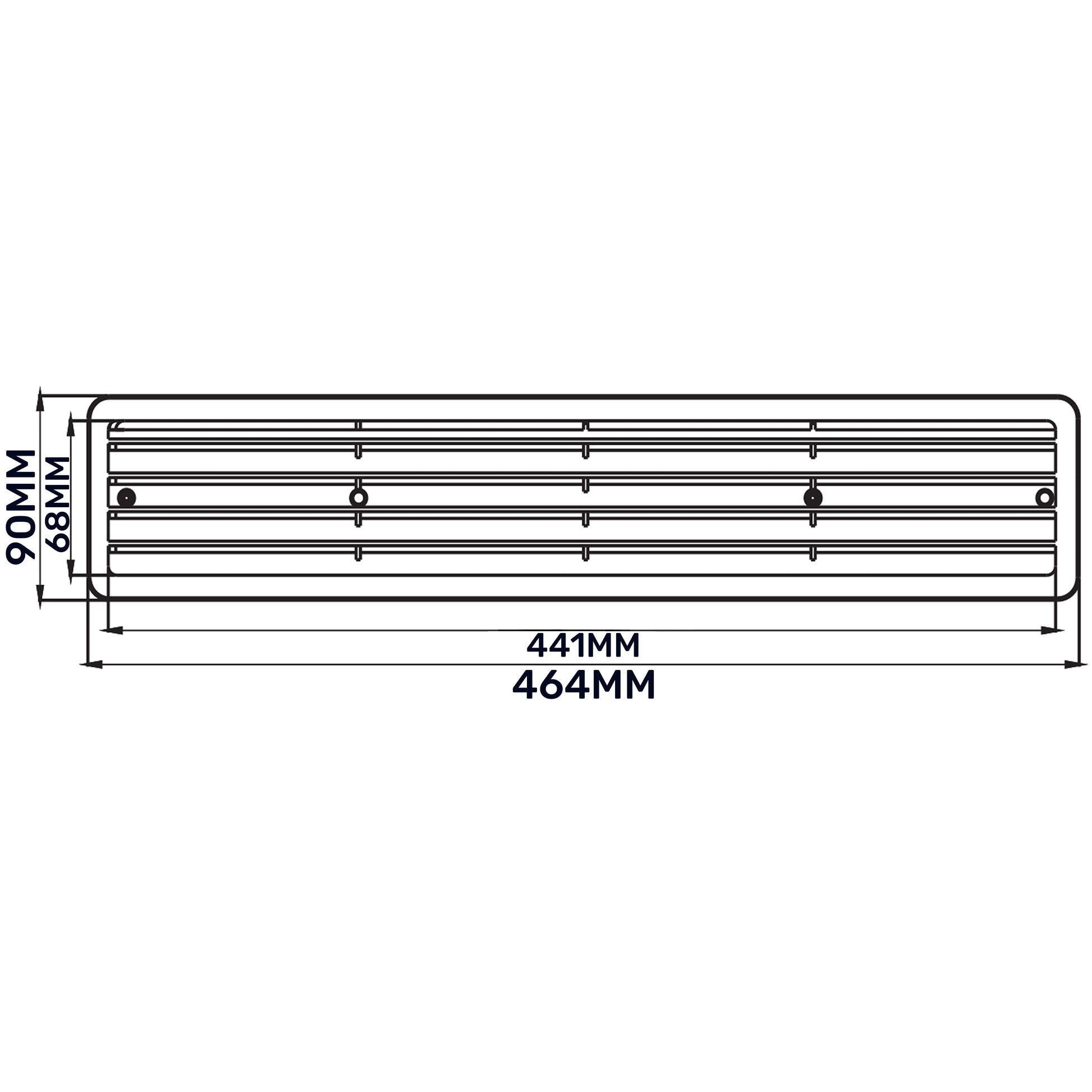 Door Louvre Vent KD 70mm—450mm - Best4Trade-Retail
