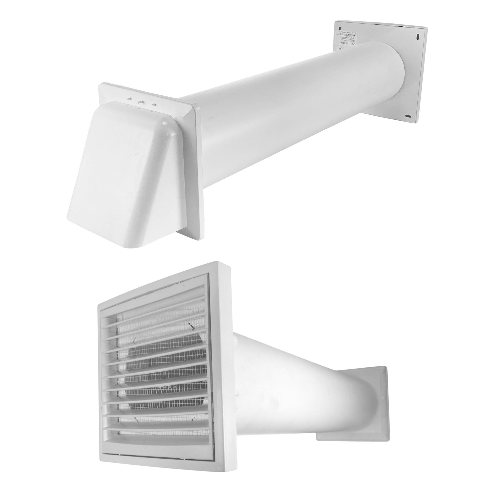 Through Wall Ventilation Kit Louvre Vent VC-KR0153 with White External Vent - Best4Trade-Retail OTHER