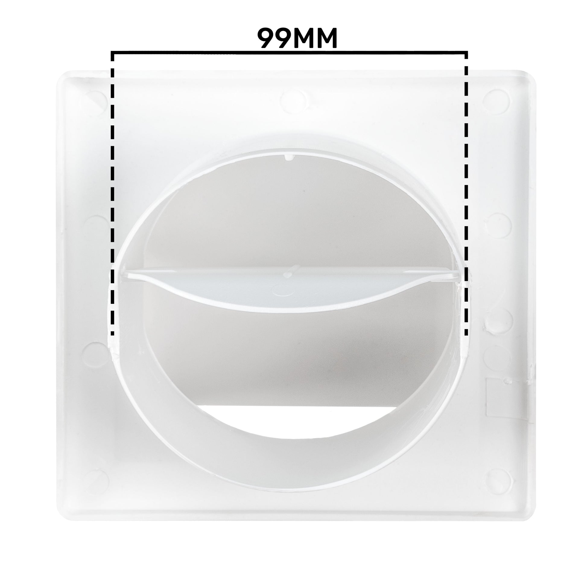 External White Louvre Vent  KRD/100 fi100mm - Best4Trade-Retail