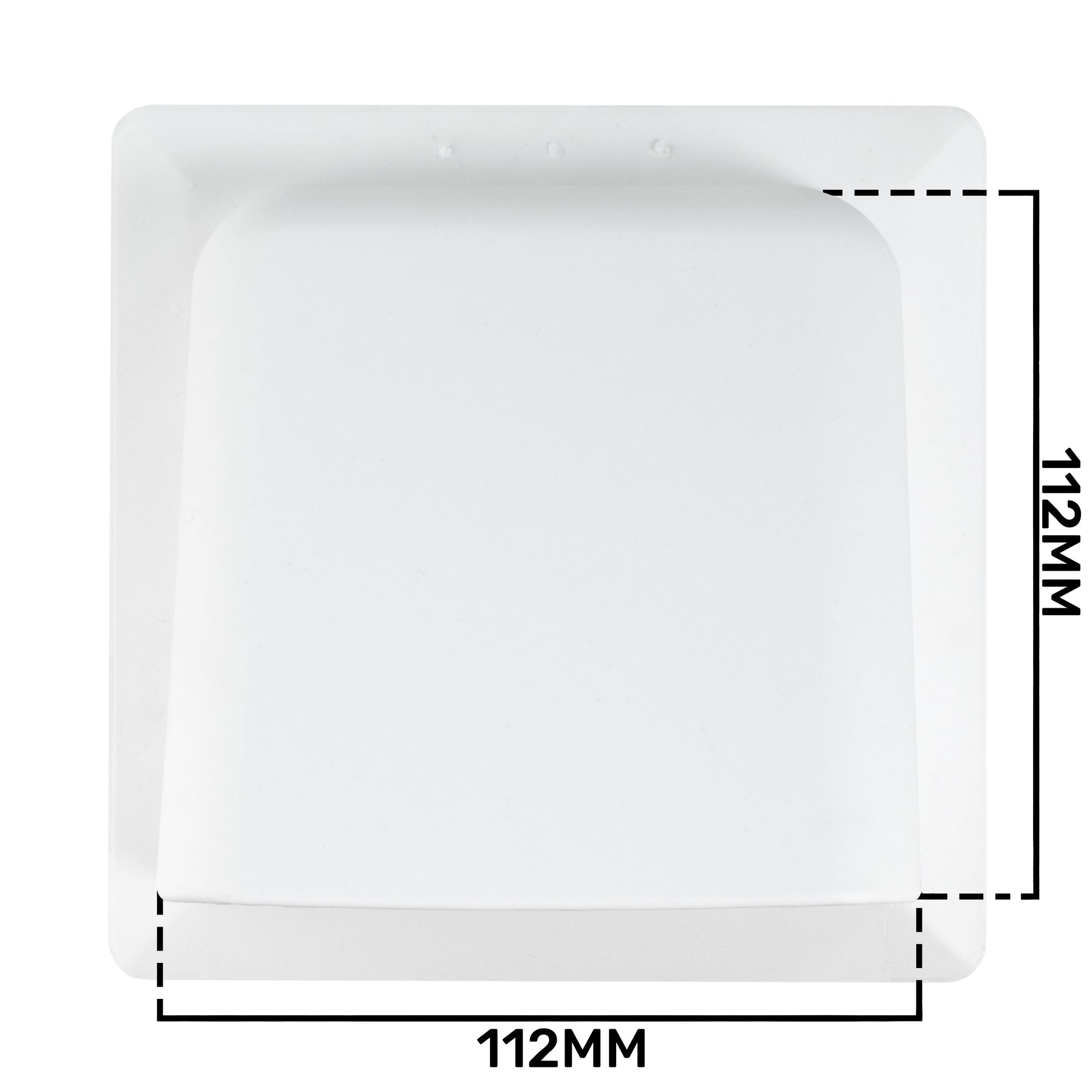 External White Louvre Vent  KRD/100 fi100mm - Best4Trade-Retail