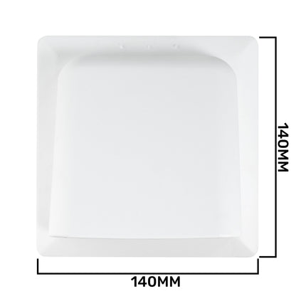 External White Louvre Vent  KRD/100 fi100mm - Best4Trade-Retail