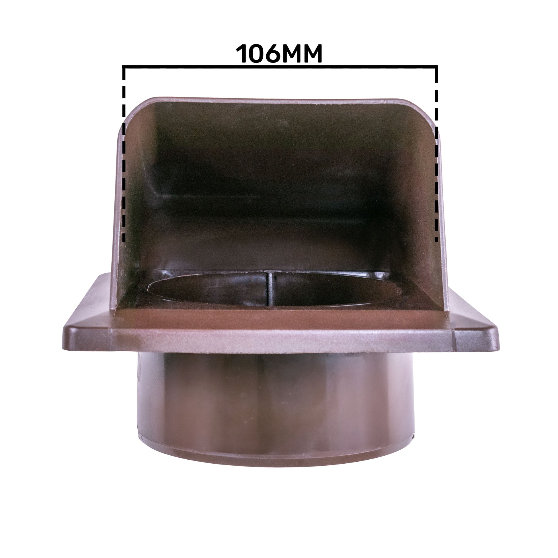 External Brown Louvre Vent  KRD/100B fi100mm - Best4Trade-Retail