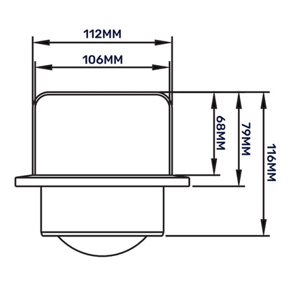 External Brown Louvre Vent  KRD/100B fi100mm - Best4Trade-Retail