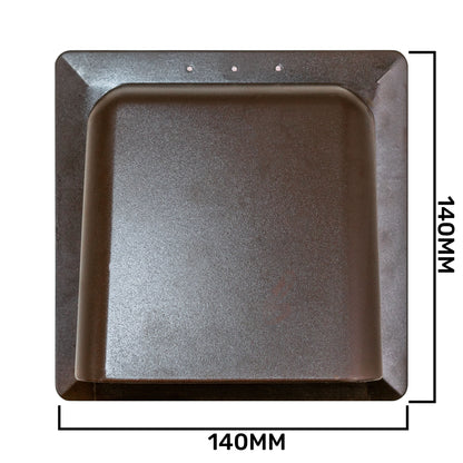 External Brown Louvre Vent  KRD/100B fi100mm - Best4Trade-Retail