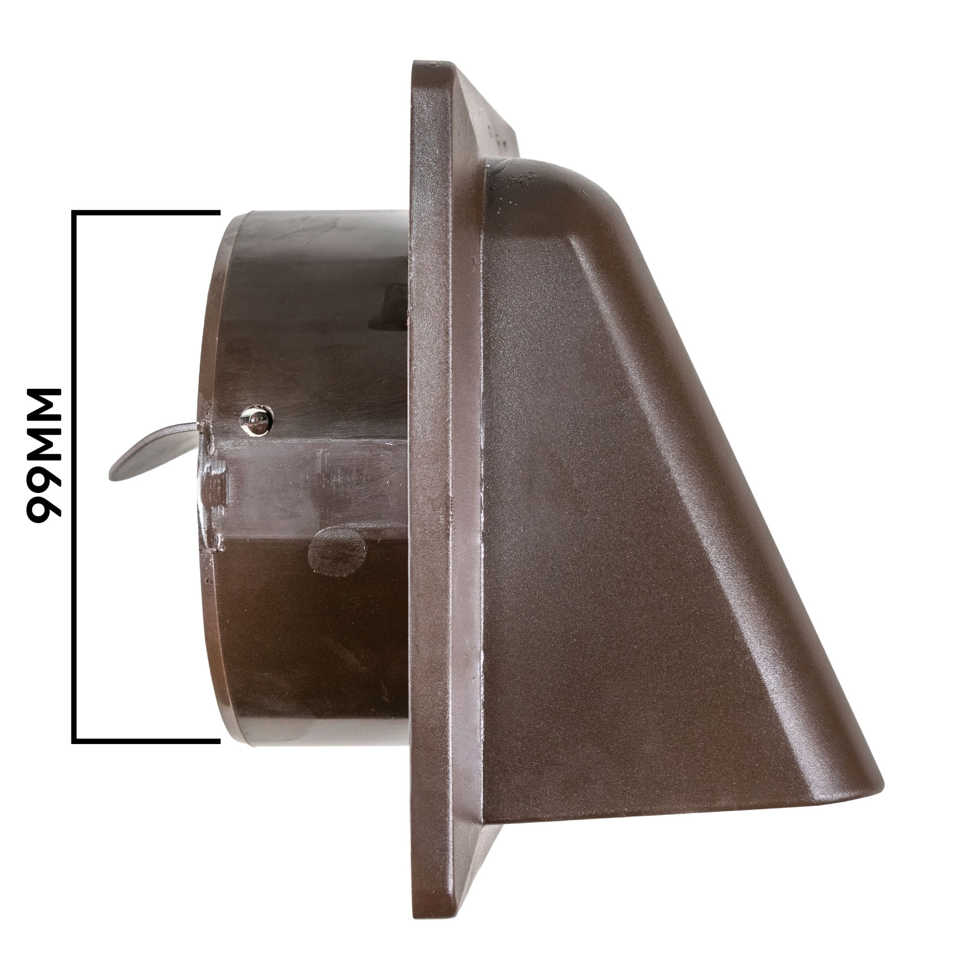External Brown Louvre Vent  KRD/100B fi100mm - Best4Trade-Retail