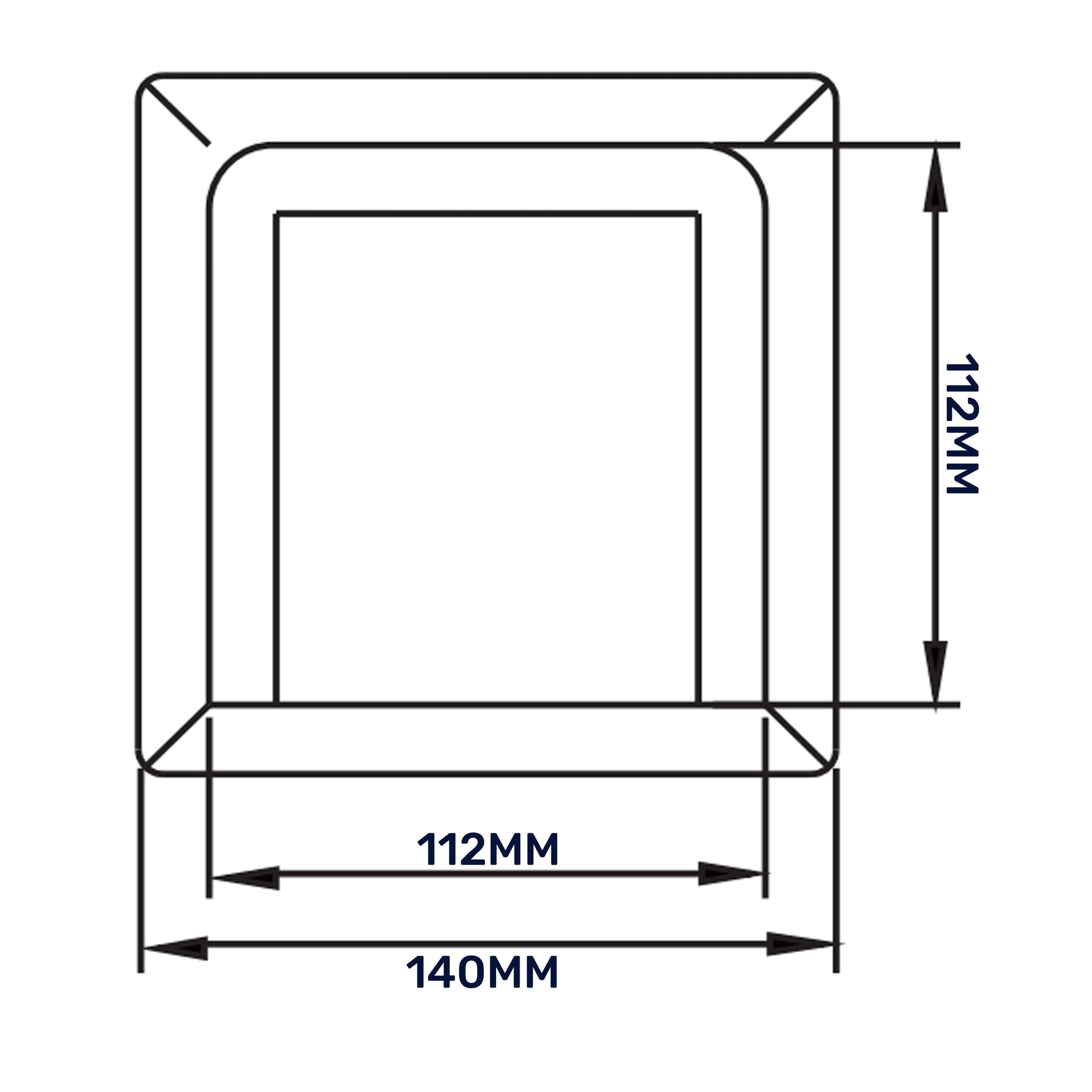 External Graphite Louvre Vent KRD/100G fi100mm - Best4Trade-Retail