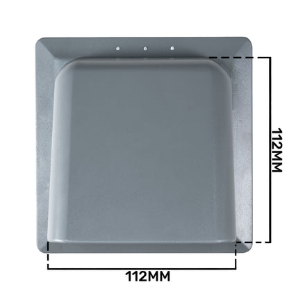 External Graphite Louvre Vent KRD/100G fi100mm - Best4Trade-Retail