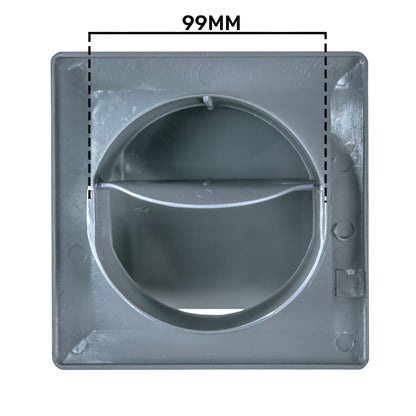 External Graphite Louvre Vent KRD/100G fi100mm - Best4Trade-Retail