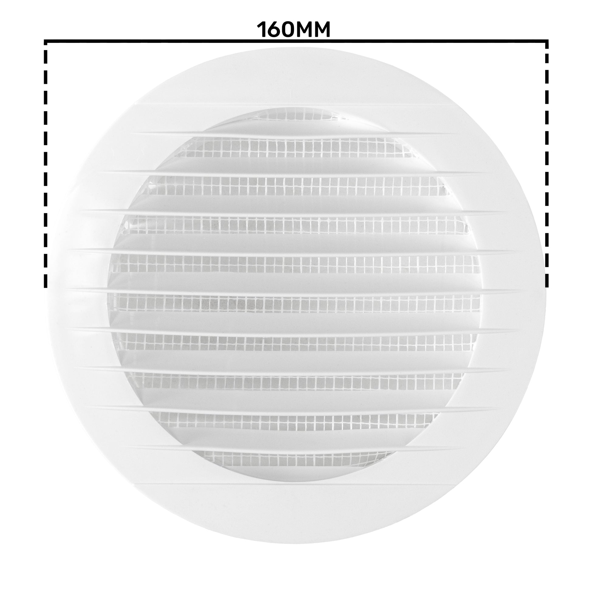 Louvre Vent KRO 125 With Fly Mesh - Best4Trade-Retail