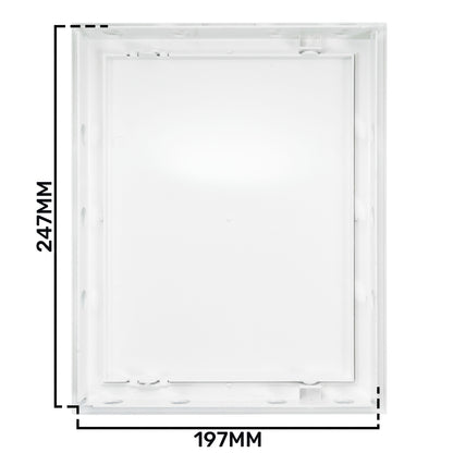 Access Panel Door PP, White 200mm x 250mm - Best4Trade-Retail