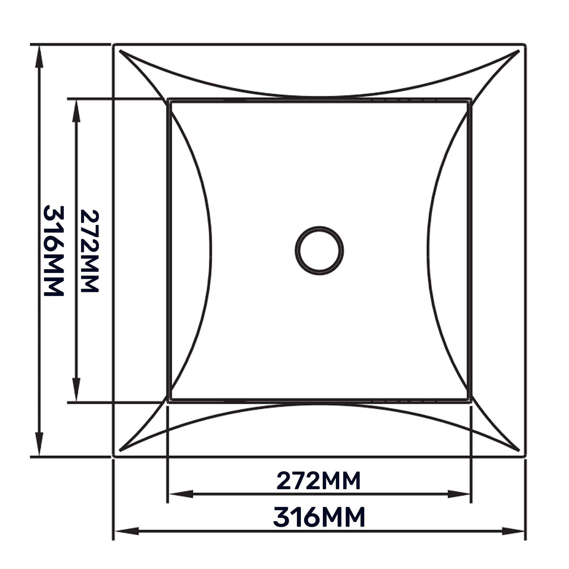 Access Panel Door PP, White 300mm x 300mm - Best4Trade-Retail