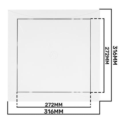 Access Panel Door PP, White 300mm x 300mm - Best4Trade-Retail