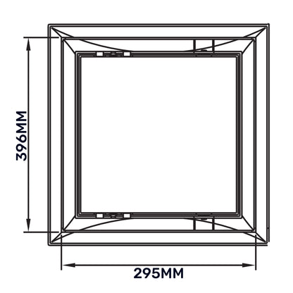 Access Panel Door PP, White 300mm x 400mm - Best4Trade-Retail