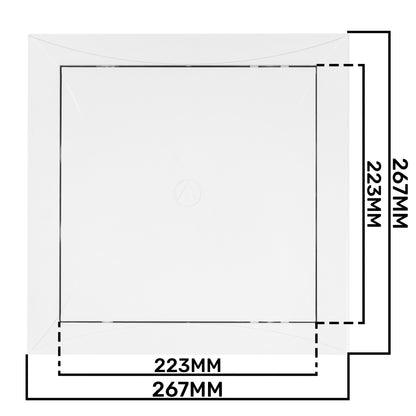 Access Panel Door PP, White 250mm x 250mm - Best4Trade-Retail