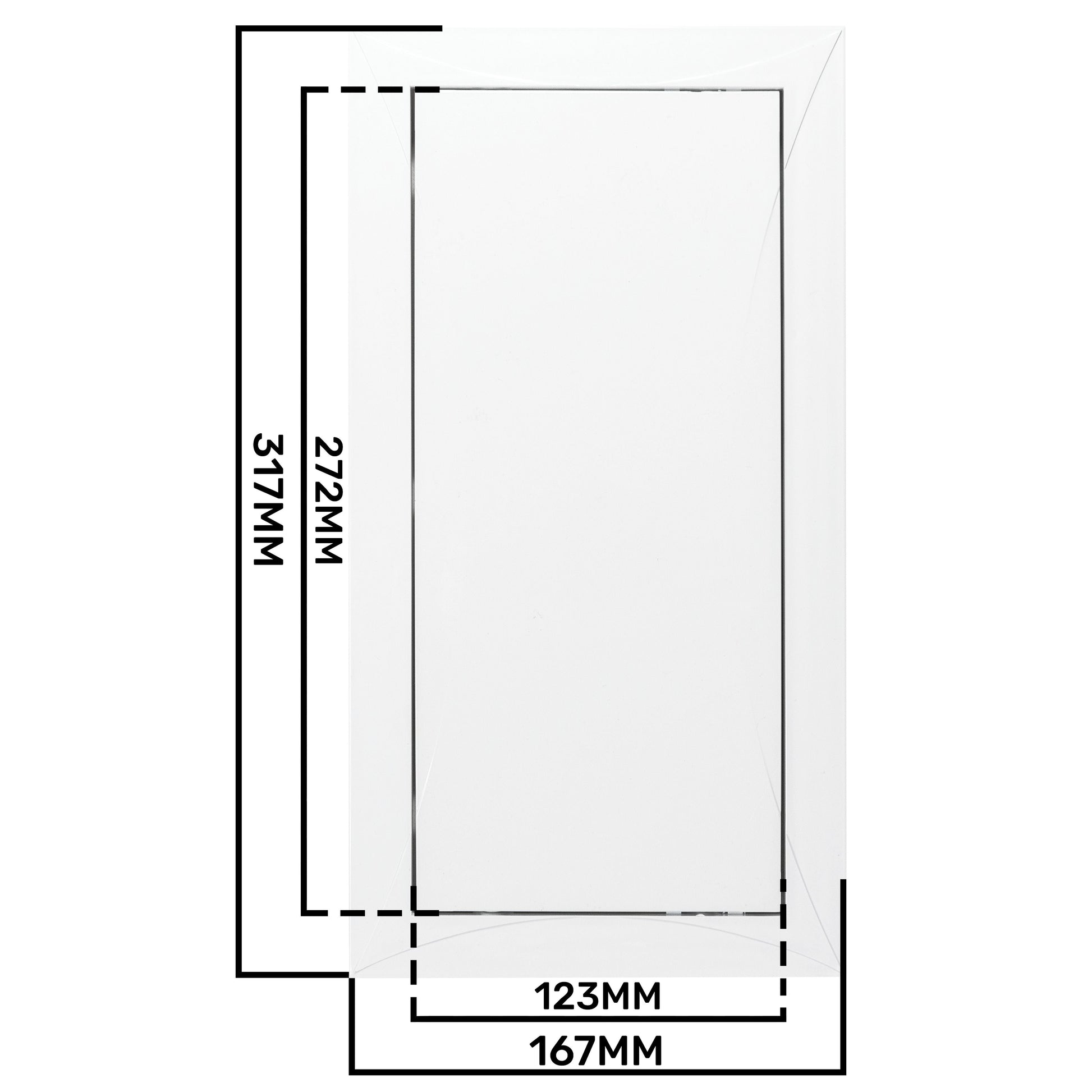 Access Panel Door PP, White 150mm x 300mm - Best4Trade-Retail