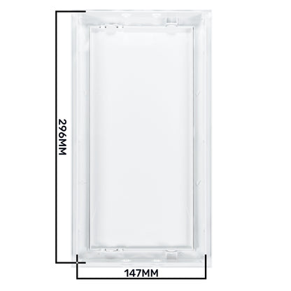 Access Panel Door PP, White 150mm x 300mm - Best4Trade-Retail