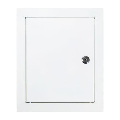 Access Panel Door Metal With Lock, White 150mm x 200mm - Best4Trade-Retail
