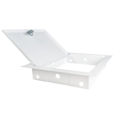 Access Panel Door Metal With Lock, White 150mm x 200mm - Best4Trade-Retail