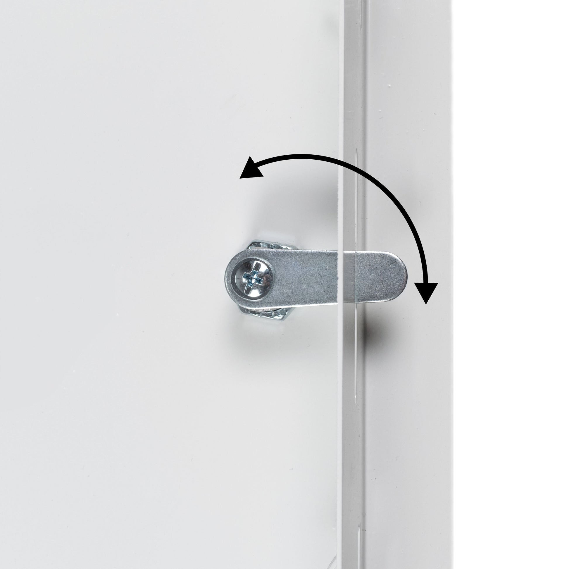 Access Panel Door Metal With Lock, White 200mm x 250mm - Best4Trade-Retail