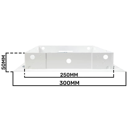 Access Panel Door Metal With Lock, White 200mm x 250mm - Best4Trade-Retail