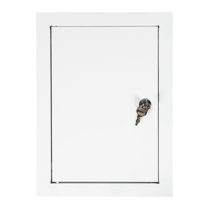 Access Panel Door Metal With Lock, White 200mm x 300mm - Best4Trade-Retail