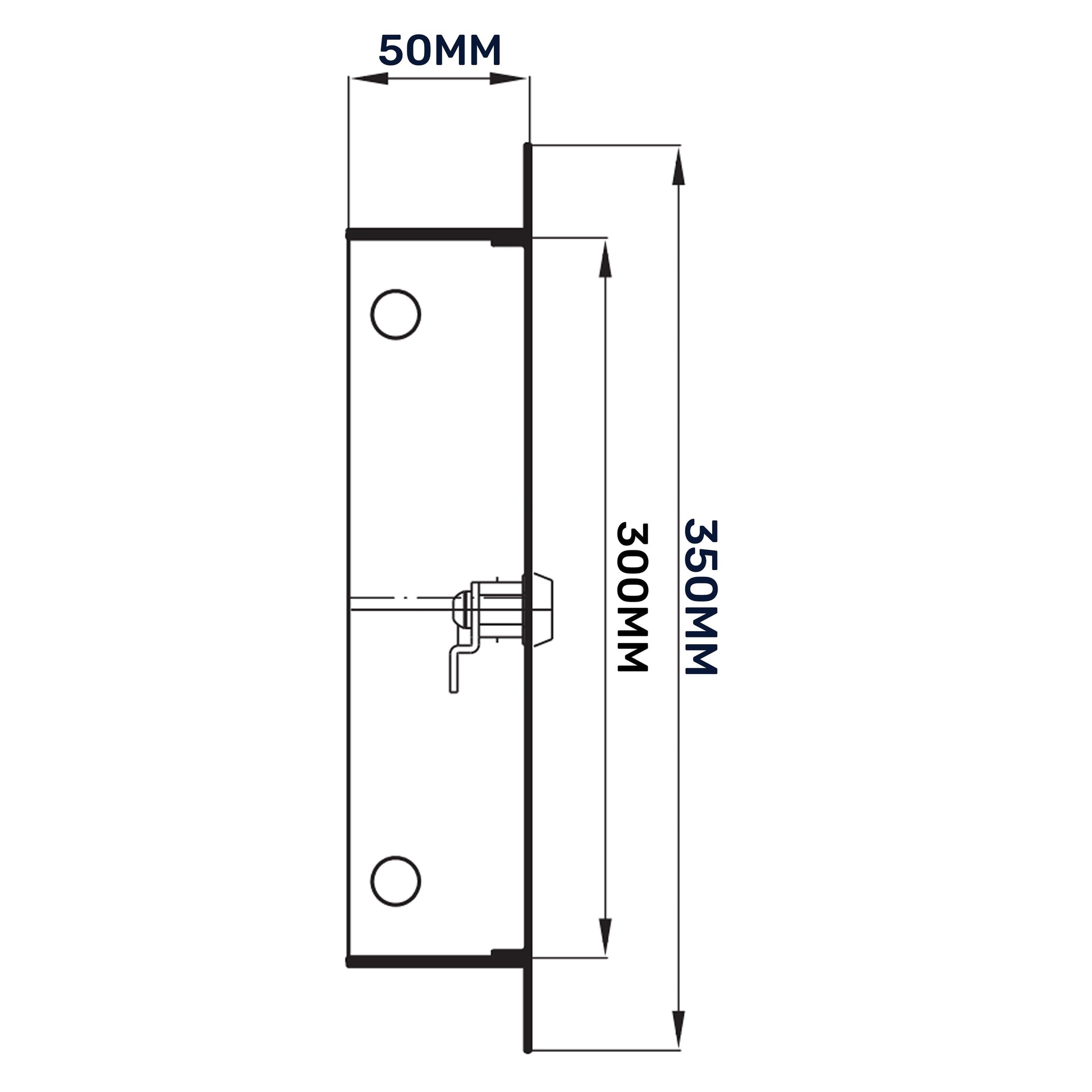Access Panel Door Metal With Lock, White 200mm x 300mm - Best4Trade-Retail