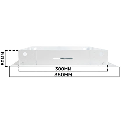 Access Panel Door Metal With Lock, White 200mm x 300mm - Best4Trade-Retail