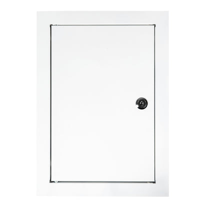 Access Panel Door Metal With Lock, White 200mm x 300mm - Best4Trade-Retail
