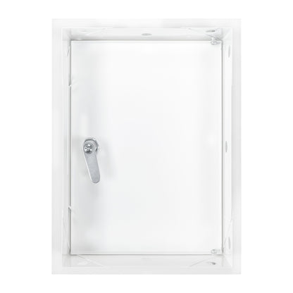 Access Panel Door Metal With Lock, White 200mm x 300mm - Best4Trade-Retail