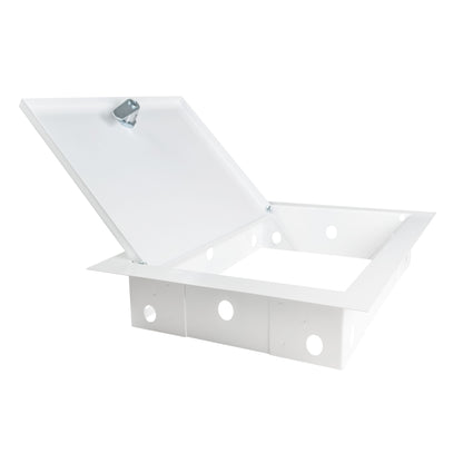 Access Panel Door Metal With Lock, White 200mm x 300mm - Best4Trade-Retail