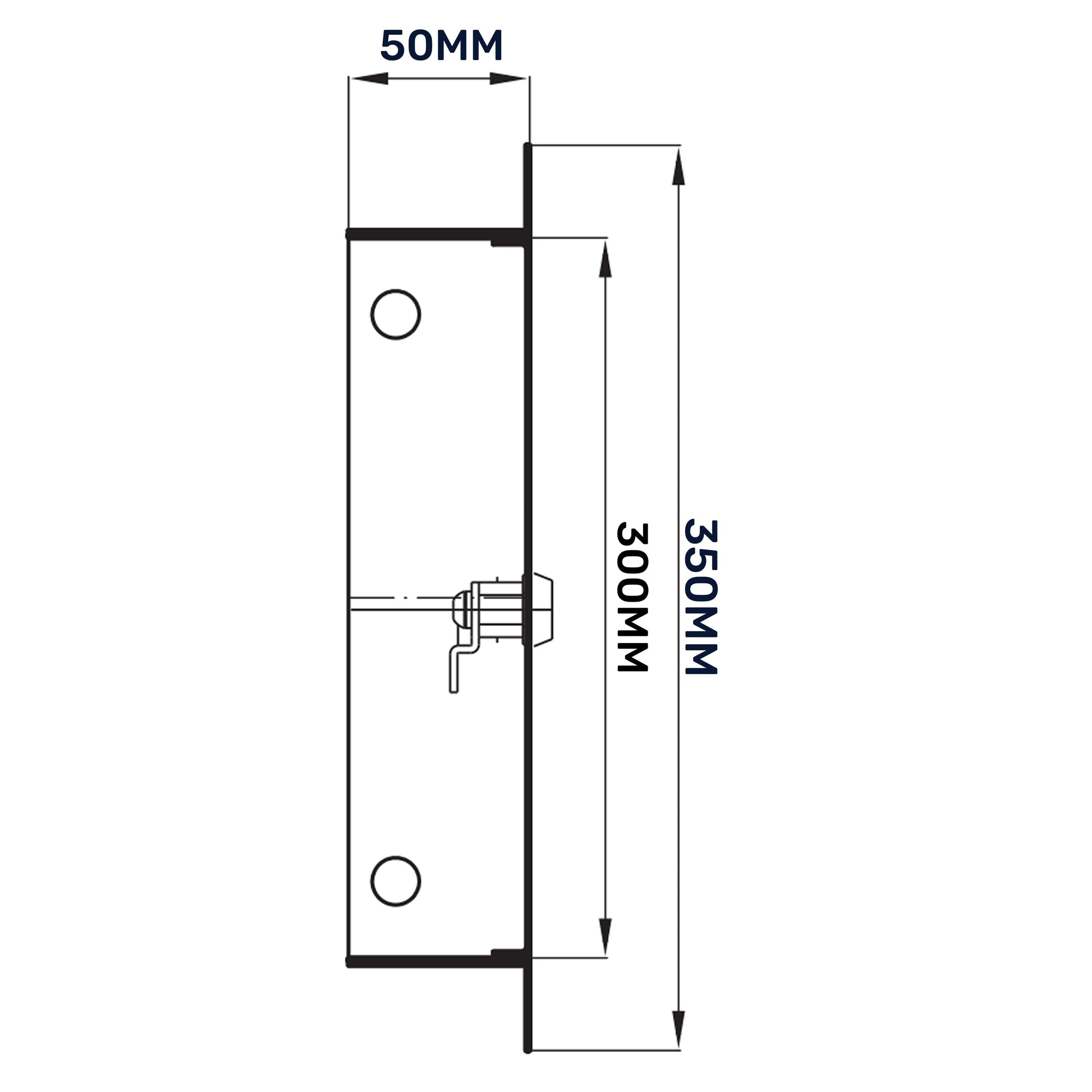 Access Panel Door Metal With Lock, White 250mm x 300mm - Best4Trade-Retail