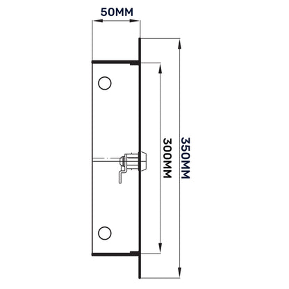 Access Panel Door Metal With Lock, White 250mm x 300mm - Best4Trade-Retail