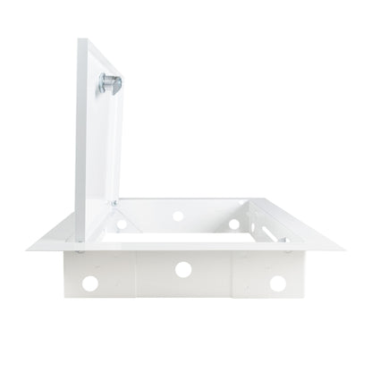 Access Panel Door Metal With Lock, White 250mm x 300mm - Best4Trade-Retail