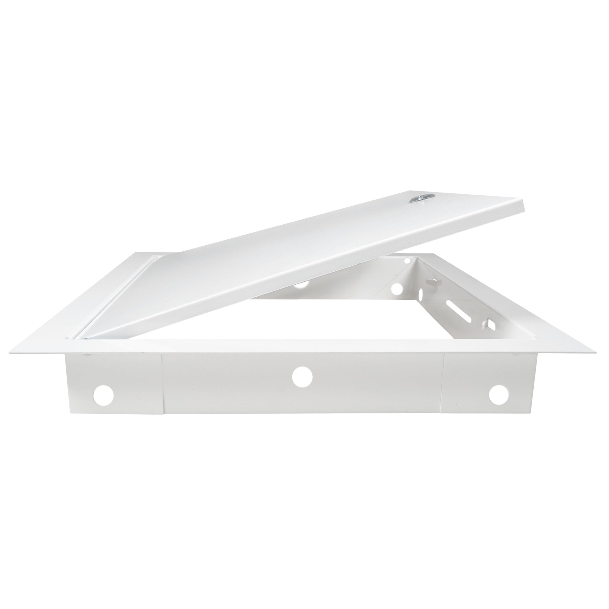 Access Panel Door Metal With Lock, White 200mm x 200mm - Best4Trade-Retail