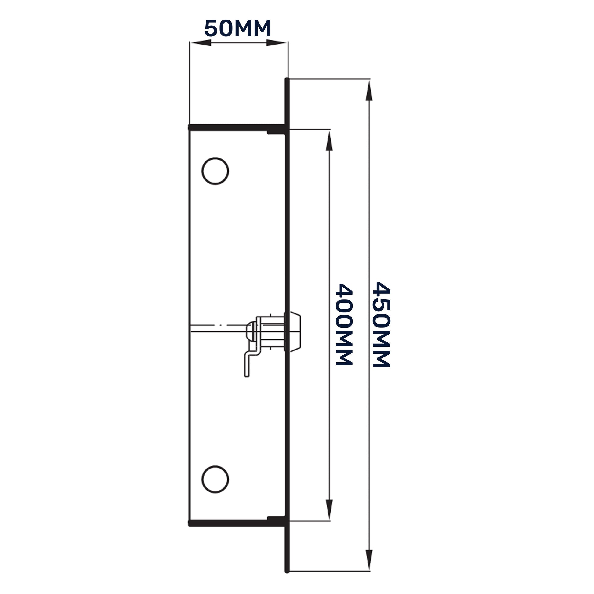 Access Panel Door Metal With Lock, White 400mm x 400mm - Best4Trade-Retail