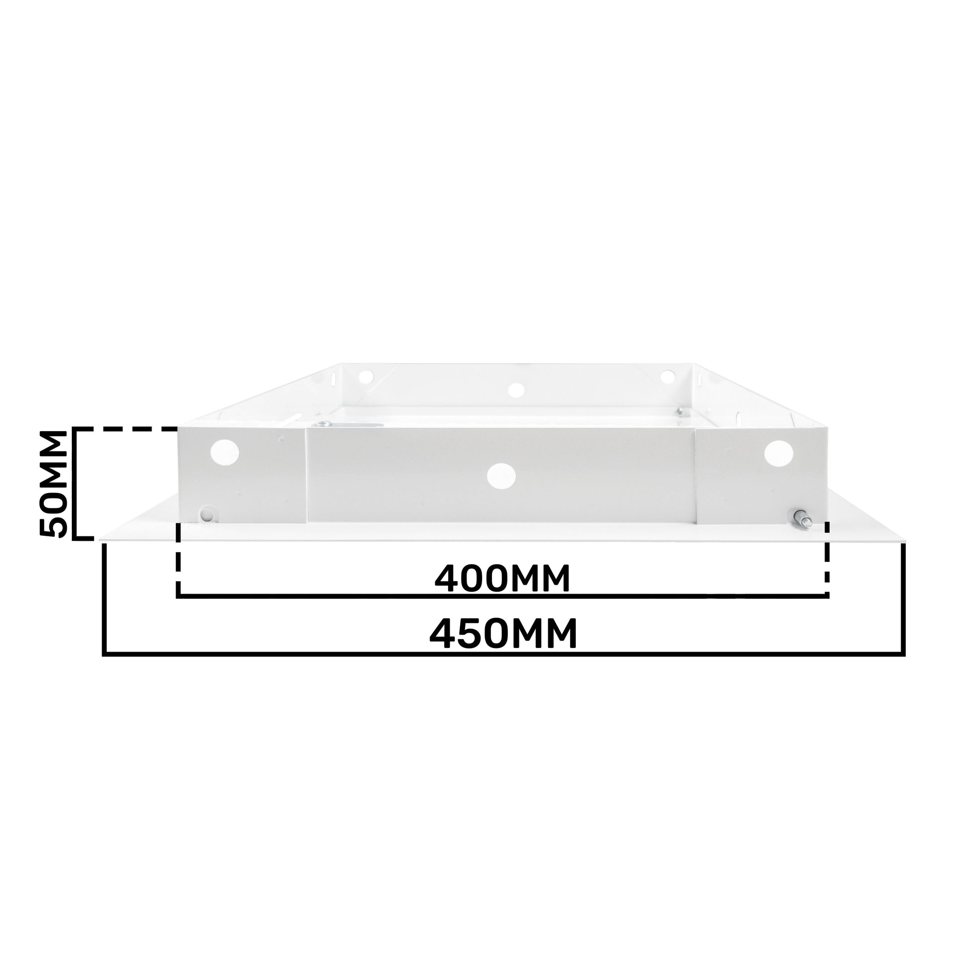 Access Panel Door Metal With Lock, White 400mm x 400mm - Best4Trade-Retail