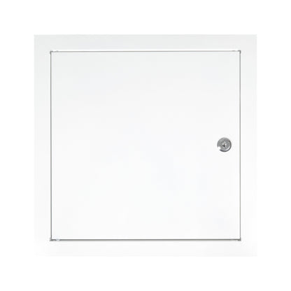 Access Panel Door Metal With Lock, White 300mm x 300mm - Best4Trade-Retail