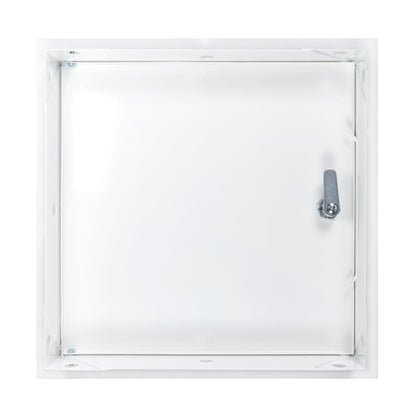 Access Panel Door Metal With Lock, White 300mm x 300mm - Best4Trade-Retail