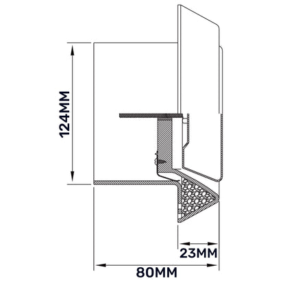 White ABS Extract Ceiling Valve 125mm - Best4Trade-Retail