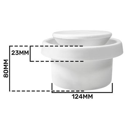 White ABS Extract Ceiling Valve 125mm - Best4Trade-Retail