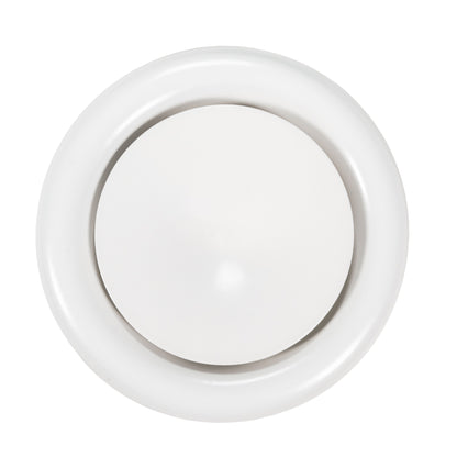 White Metal Extract Ceiling Valve 125mm - Anemostat SV - Best4Trade-Retail