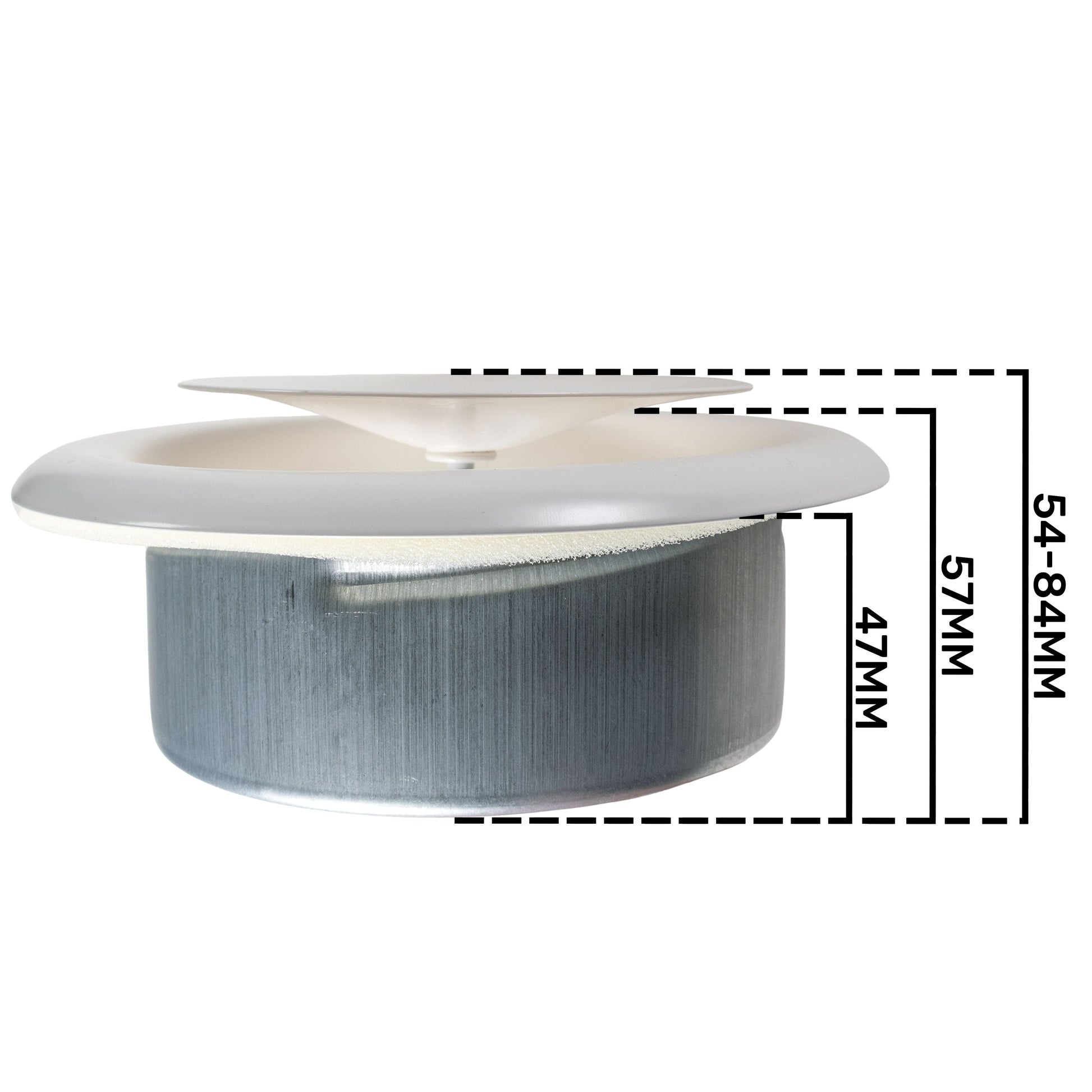 White Metal Extract Ceiling Valve 125mm - Anemostat SV - Best4Trade-Retail
