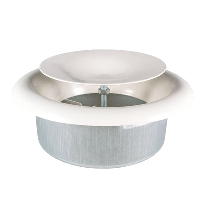 White Metal Extract Ceiling Valve 125mm - Anemostat SV - Best4Trade-Retail