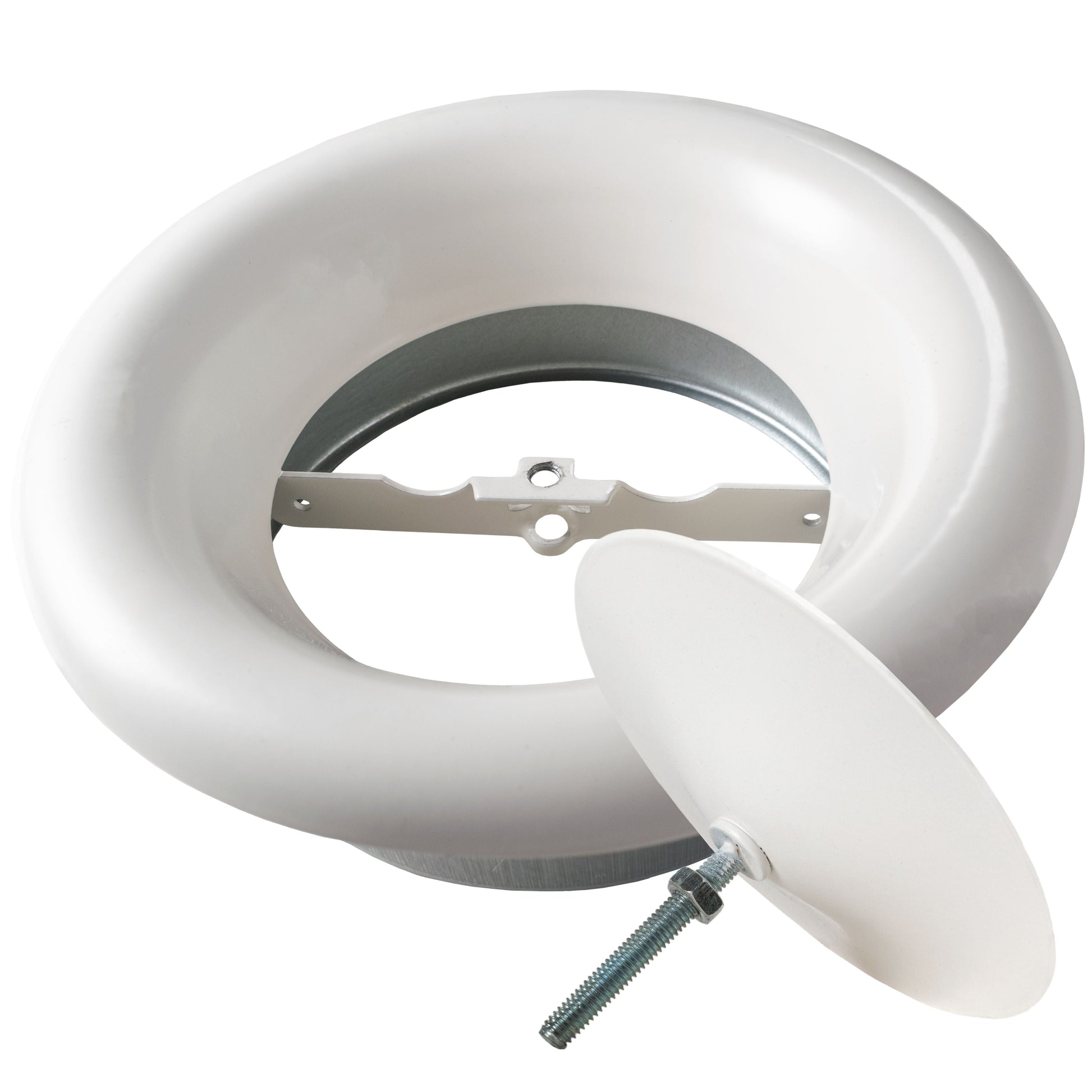 White Metal Extract Ceiling Valve 125mm - Anemostat SV - Best4Trade-Retail
