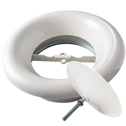 White Metal Extract Ceiling Valve 125mm - Anemostat SV - Best4Trade-Retail