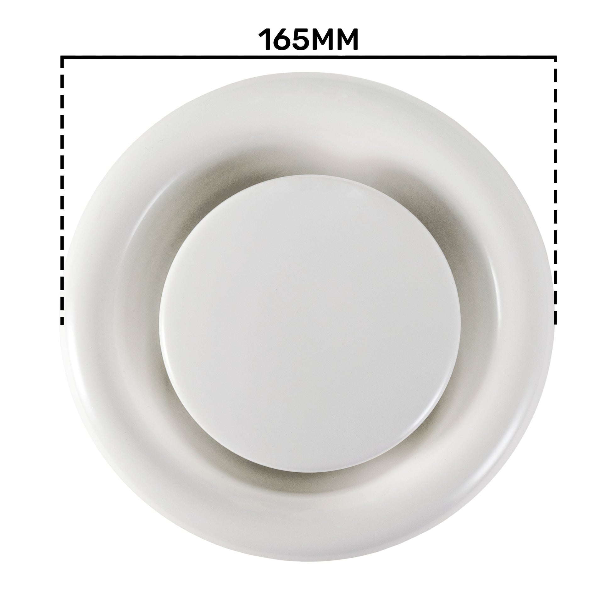 White Metal Extract Ceiling Valve 125mm - Anemostat EV - Best4Trade-Retail