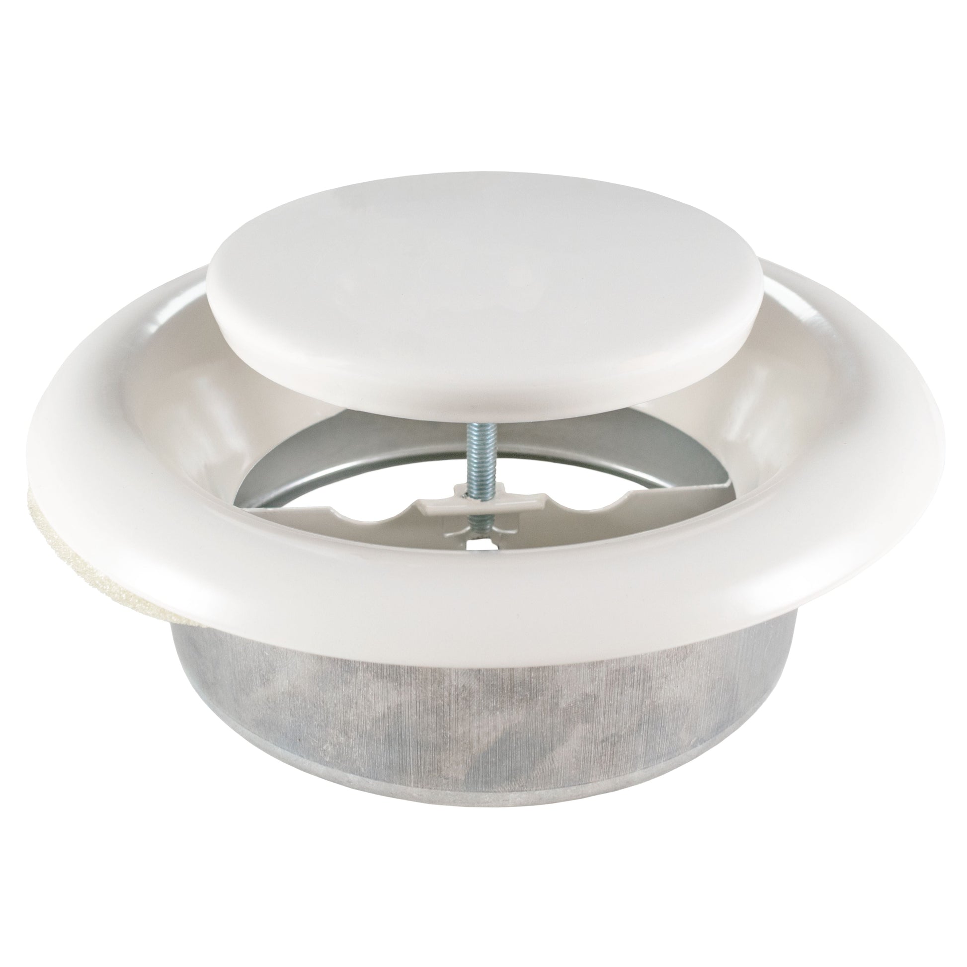 White Metal Extract Ceiling Valve 125mm - Anemostat EV - Best4Trade-Retail